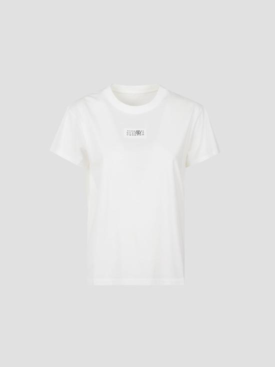 25FW MM6 메종마르지엘라 뉴메릭 코튼 저지 티셔츠 S52GC0327S24312 101 OFF WHITE