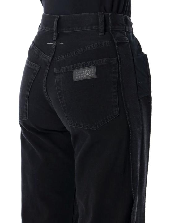 25FW MM6 메종마르지엘라 스트레이트 팬츠 S62LB0200M30011 971 BLACK - MM6 MAISON MARGIELA