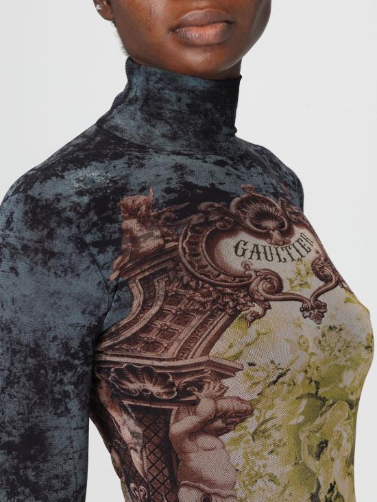 25FW 장 폴 고티에 긴팔 티셔츠 2504WTO306M006P 005740 Black - JEAN PAUL GAULTIER