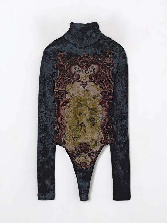 25FW 장 폴 고티에 긴팔 티셔츠 2504WTO306M006P 005740 Black - JEAN PAUL GAULTIER