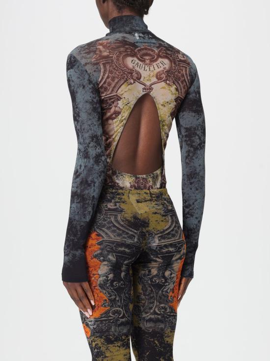 25FW 장 폴 고티에 긴팔 티셔츠 2504WTO306M006P 005740 Black - JEAN PAUL GAULTIER