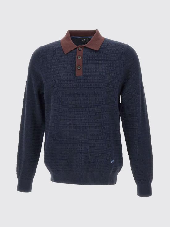 25FW 폴 스미스 폴로 티셔츠 M2R494ZT22512 49 Blue - PAUL SMITH