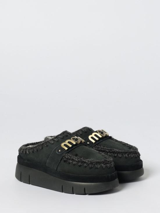 25FW 모우 뮬/슬리퍼 751001A BKBK Black - MOU
