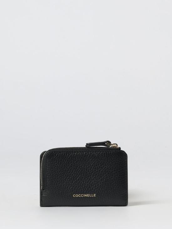 25FW 코치넬리 지갑 E2TQK170101 001 Black - COCCINELLE