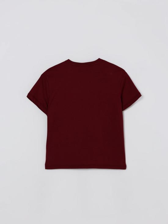 25FW [키즈] 마이클 코어스 티셔츠 R30494 95L Burgundy - MICHAEL KORS