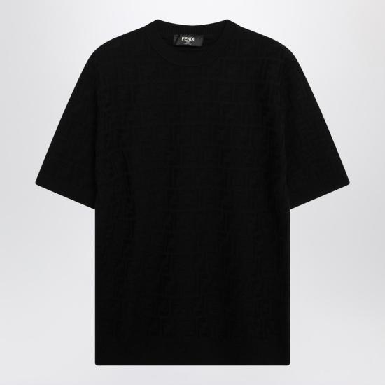 26SS 펜디 반팔 티셔츠 FZX051AUW0 Black