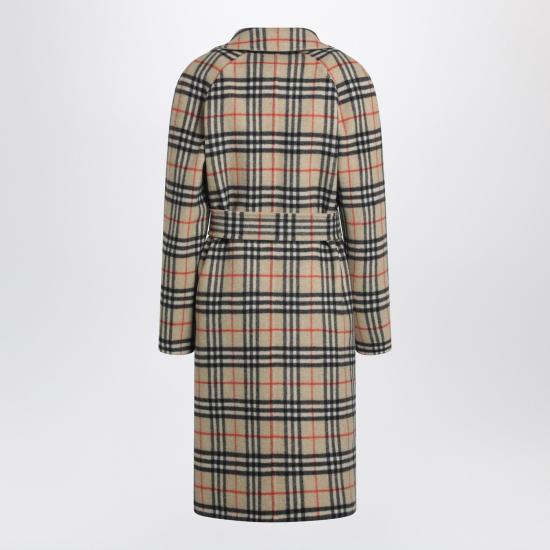 25FW 버버리 리버시블 울 랩 코트 8110900167367 Beige - BURBERRY