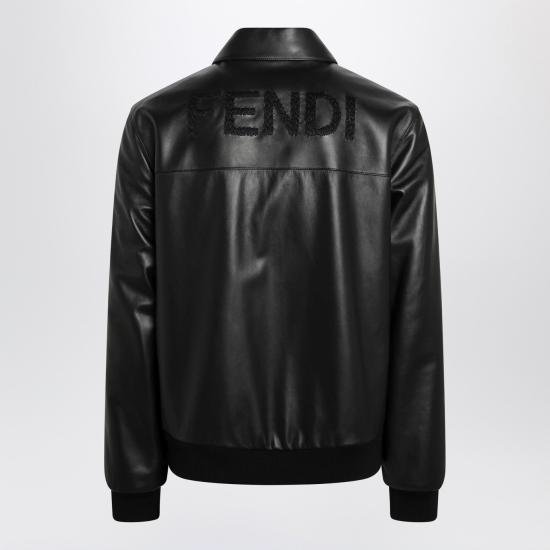 26SS 펜디 레더 블루종 FPJ139ATJZ Black - FENDI