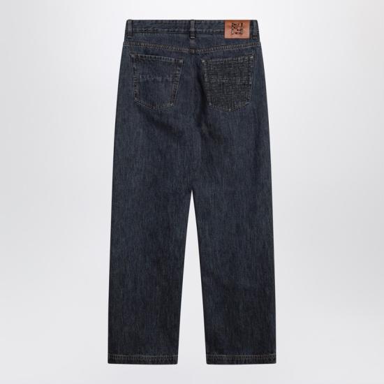  펜디 스트레이트 팬츠 FLP302AW82 Blue - FENDI