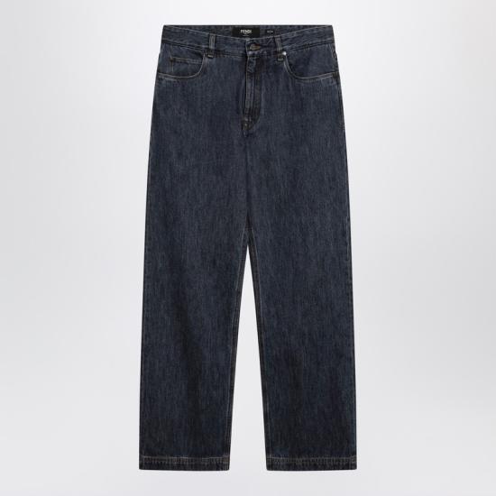  펜디 스트레이트 팬츠 FLP302AW82 Blue