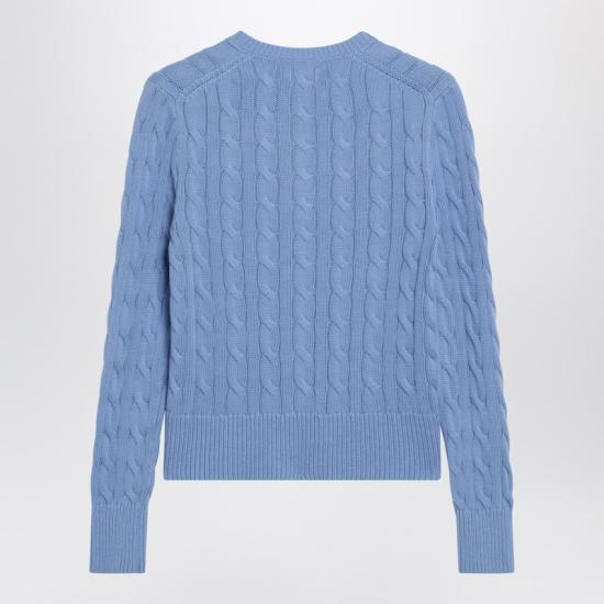  폴로 랄프로렌 폴로 자수 케이블 니트 가디건 211971868009CO Blue - POLO RALPH LAUREN