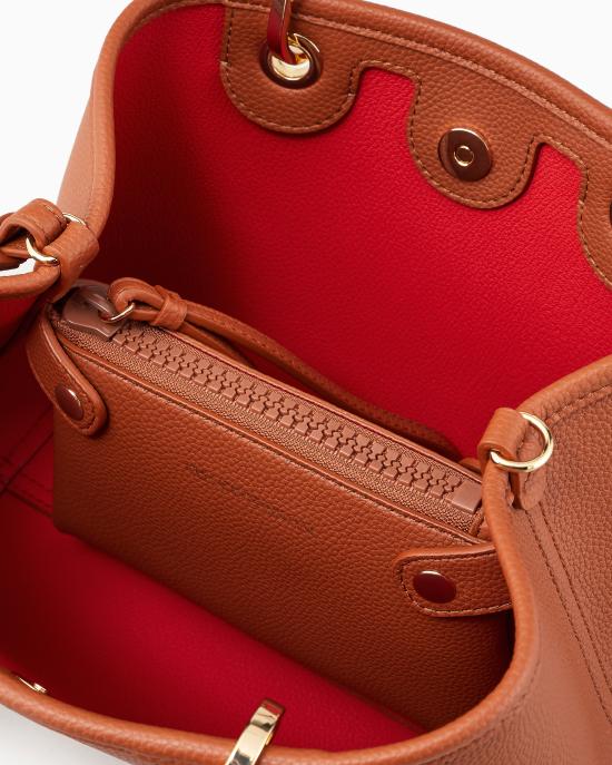 25FW 엠포리오 아르마니 토트백 EW000361 AF12103 M6030 Cuoio rosso - EMPORIO ARMANI