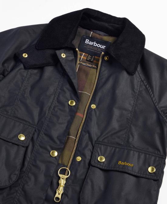 25FW 바버 크롭드 비드넬 왁스 재킷 LWX1403 LWX BK71 Black - BARBOUR