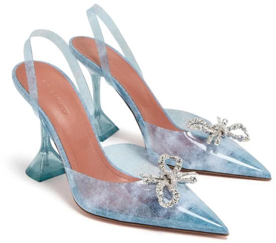  아미나 무아디 힐/펌프스 ROSIEGLASSSLINGDENIM BLUE - AMINA MUADDI