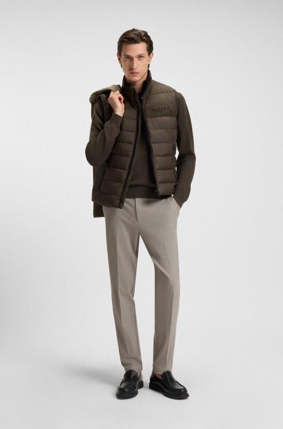 25FW 보스 베스트 50518375 10260482 01 342 Green - BOSS
