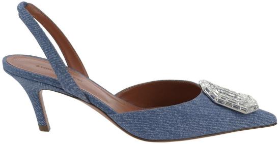  아미나 무아디 힐/펌프스 11S351792CAMPRINTEDSUE BLUE