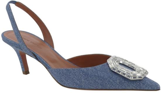  아미나 무아디 힐/펌프스 11S351792CAMPRINTEDSUE BLUE - AMINA MUADDI