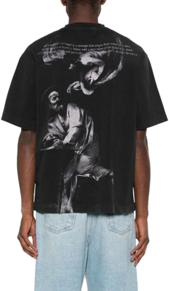  오프화이트 셔츠 OMAA120C99JER0061077 BLACK - OFF WHITE