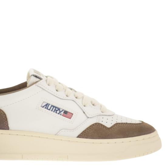 26SS 오트리 스니커즈 AULW WHITE BROWN - AUTRY