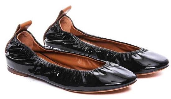  랑방 플랫 슈즈 BAMB02GLOS10 BLACK - LANVIN