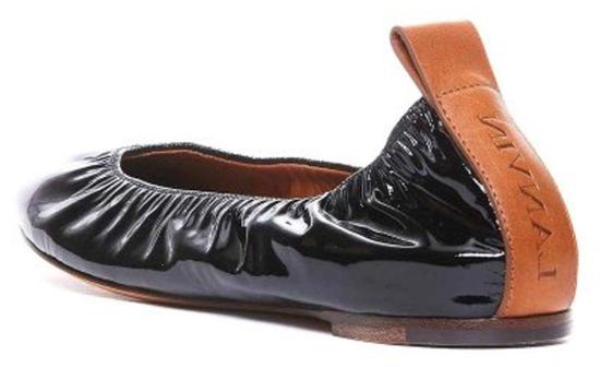  랑방 플랫 슈즈 BAMB02GLOS10 BLACK - LANVIN