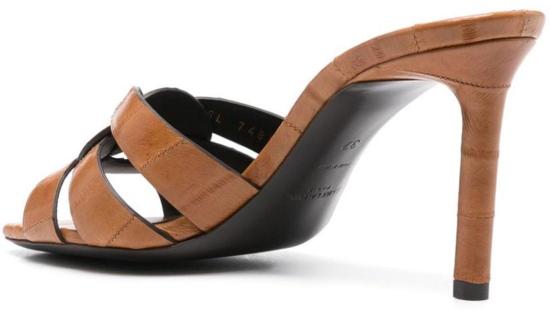 24FW 생로랑 뮬/슬리퍼 7485850WX009708 BROWN - SAINT LAURENT