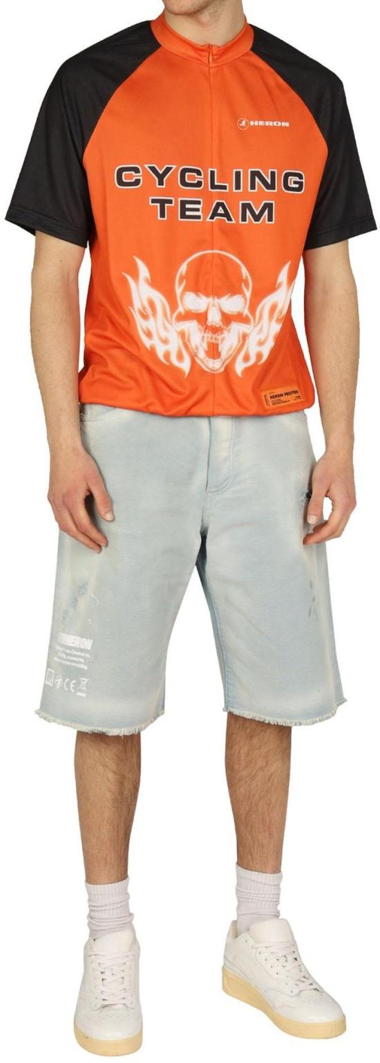  헤론 프레스톤 데님 숏팬츠 HMYC003S22FAB0010601 BLUE - HERON PRESTON