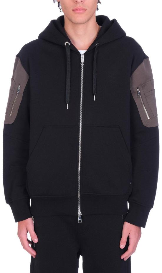  닐바렛 후드 티셔츠 PBJS022CB540C3234 BLACK - NEIL BARRETT