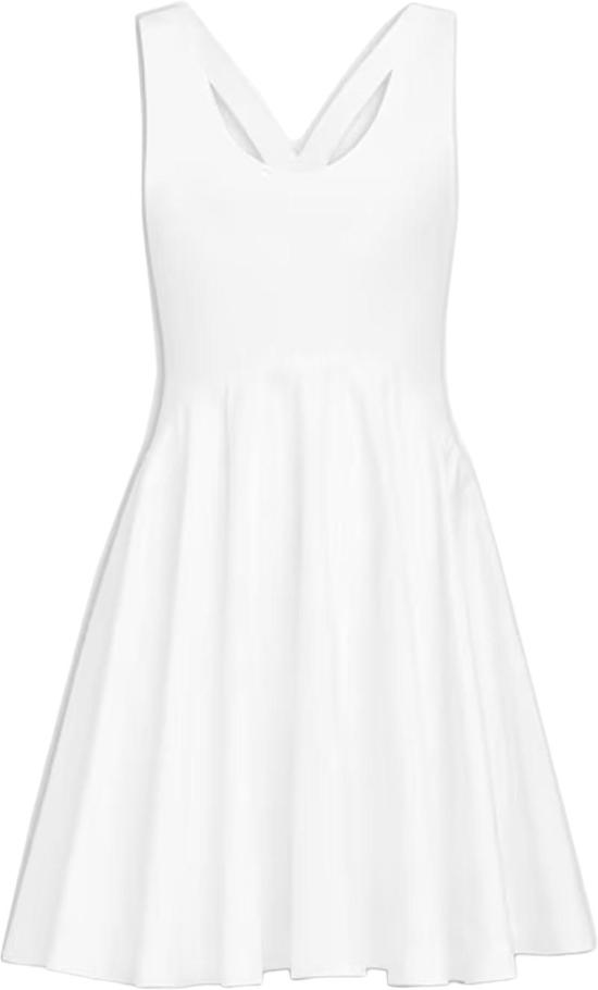  알라이아 미디 원피스 AA9R12655T001000 WHITE