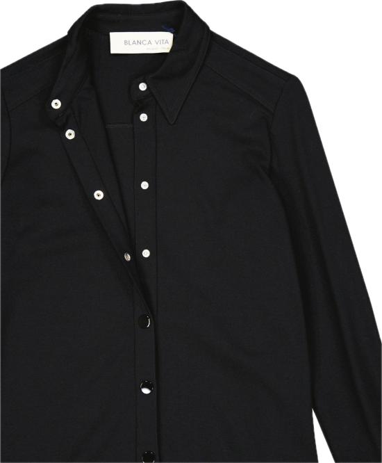  블랑카 비타 셔츠 AB506X01U30BLVI210999 BLACK - BLANCA VITA