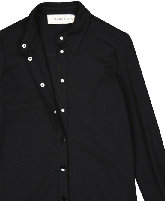  블랑카 비타 셔츠 AB506X01U30BLVI210999 BLACK - BLANCA VITA