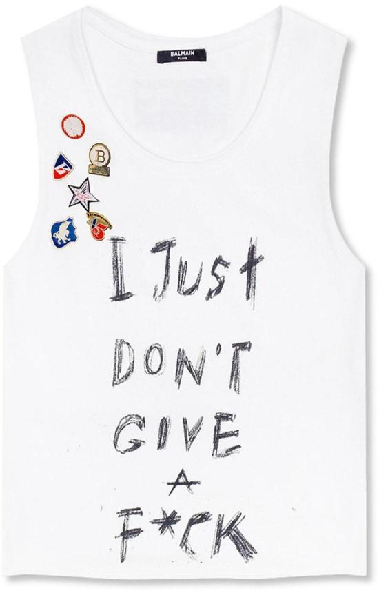  발망 민소매 티셔츠 YF1A155GB61 WHITE