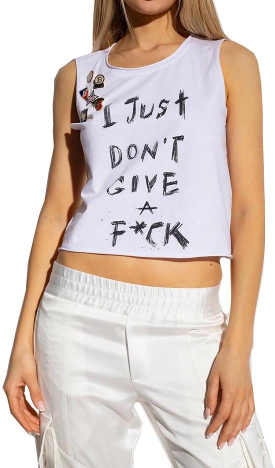  발망 민소매 티셔츠 YF1A155GB61 WHITE - BALMAIN