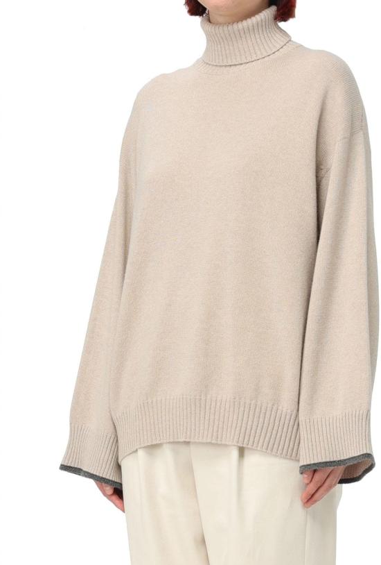  브루넬로 쿠치넬리 터틀넥 M12718103C9504 BEIGE - BRUNELLO CUCINELLI