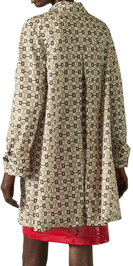 24FW 구찌 홀스빗 프린트 나일론 코트 752387ZANVO9198 BEIGE - GUCCI