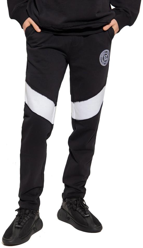  발망 트레이닝/조거 팬츠 XH0OB14500JBEAB BLACK - BALMAIN