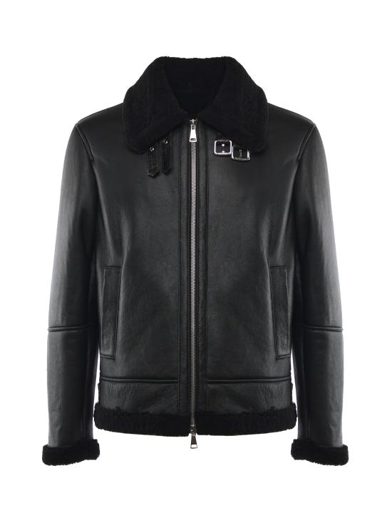 25FW 줄리아노 갈리아노 가죽 자켓 CHICAGO NAPPANERO Black