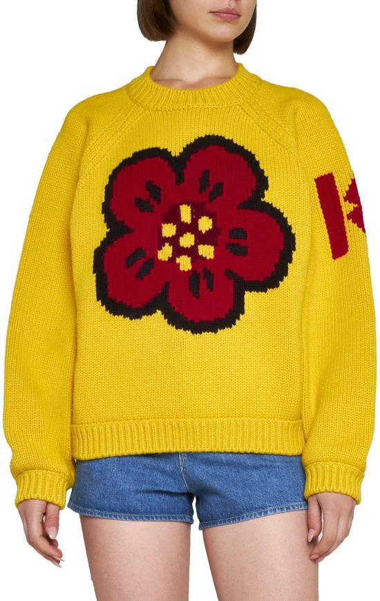  겐조 스웨터 FC62PU3213BA40 YELLOW - KENZO