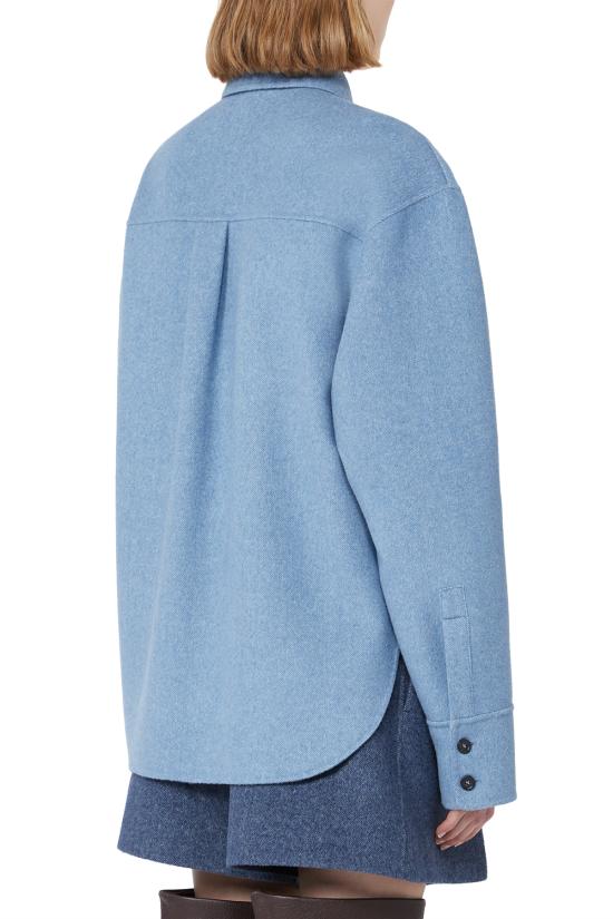 25FW 스포트막스 긴팔 티셔츠 2522196023600 001 Clear Blue - SPORTMAX