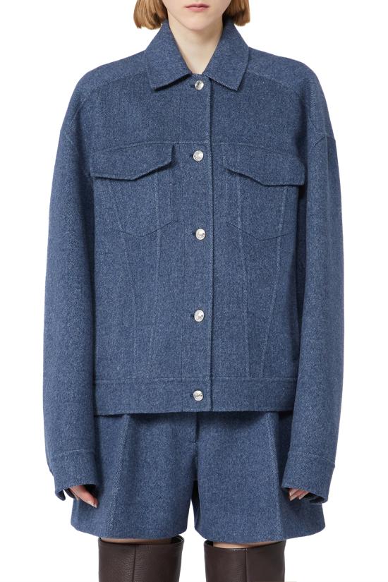 25FW 스포트막스 자켓 2522086033600 002 Blue - SPORTMAX