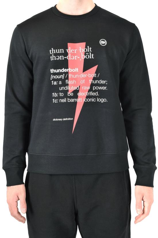  닐바렛 스웨터 PBJS721SQ513S1495 BLACK - NEIL BARRETT