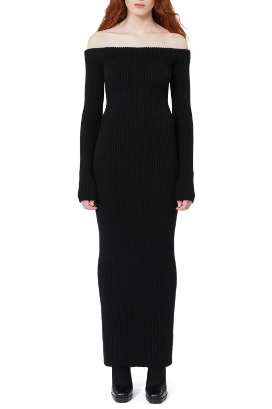 25FW 막스마라 미디 원피스 2521326203600 007 Black - MAX MARA