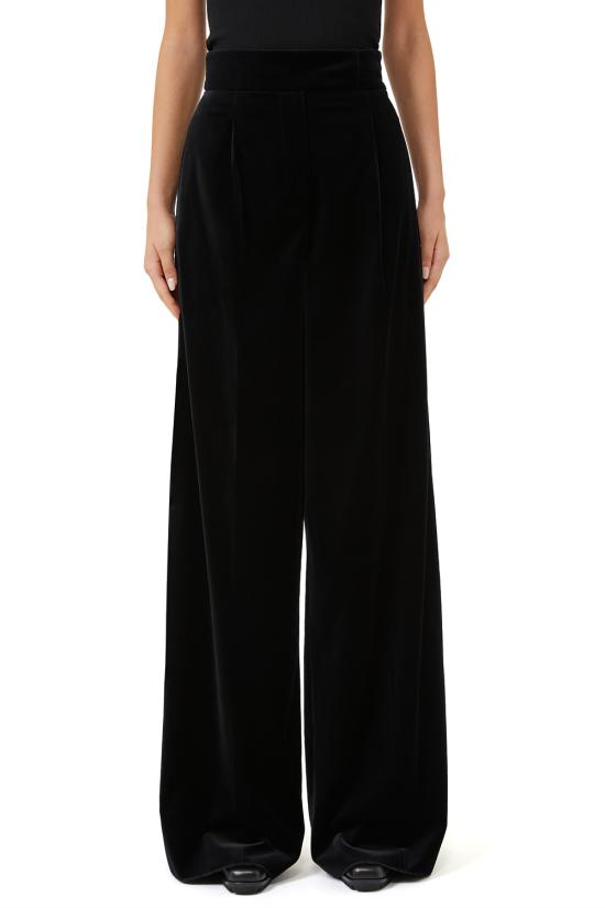 25FW 막스마라 스트레이트 팬츠 2521136403600 003 Black - MAX MARA