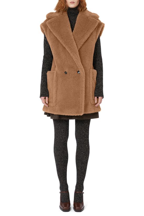 25FW 막스마라 브레다 테디 조끼 2521276263600 001 Camel - MAX MARA