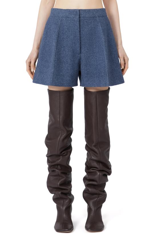 25FW 스포트막스 숏팬츠 2522146023600 002 Blue - SPORTMAX