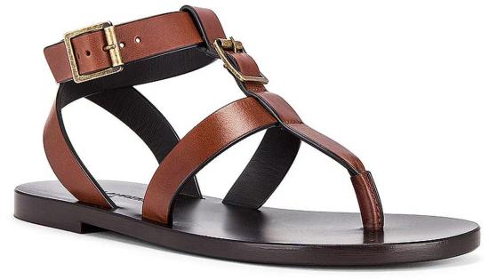 24FW 생로랑 샌들 776396DWE006036 BROWN - SAINT LAURENT