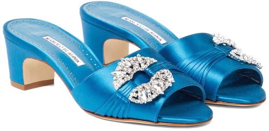  마놀로 블라닉 힐/펌프스 42316614055 BLUE - MANOLO BLAHNIK