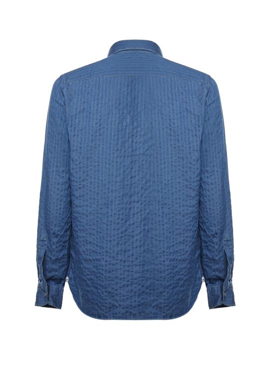 25FW 보리엘로 데님 셔츠 21064 SAMPLE Blue - BORRIELLO