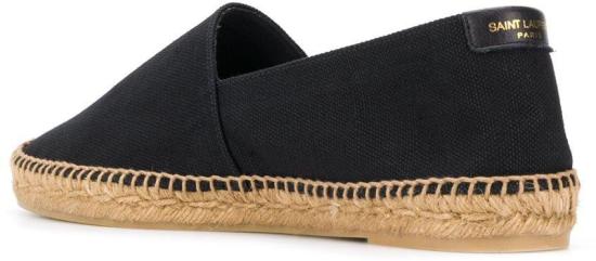  생로랑 캔버스 자수 에스파드리유 6059511P2101000 BLACK - SAINT LAURENT