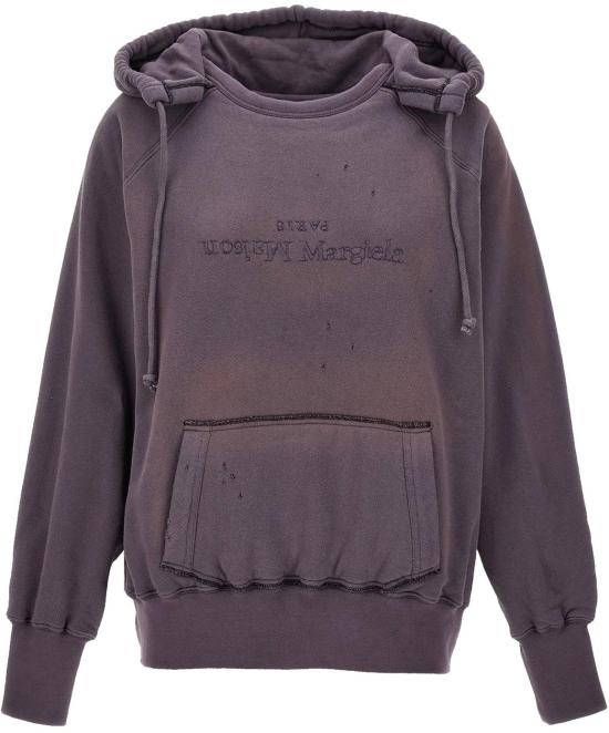  마르지엘라 후디 스웨트 셔츠 S51GU0128STJ401962 PURPLE